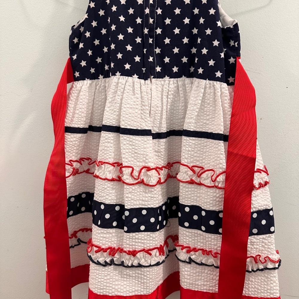 Red, white and blue patriotic dress - Picture 3 of 5